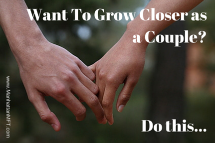 Want to grow closer as a couple? Do this...